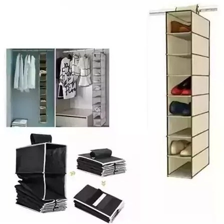 آویز نظم دهنده کمد 8 طبقه 120009