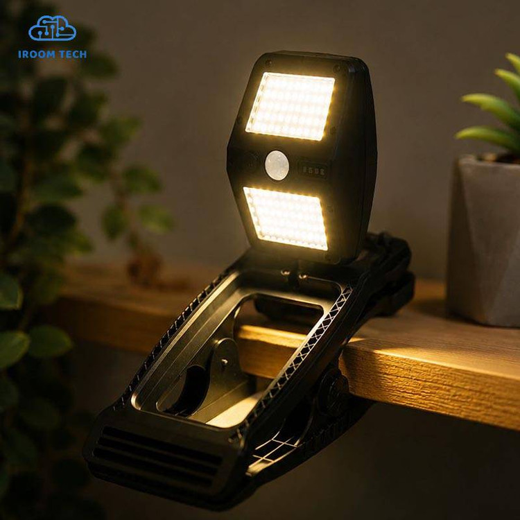 خرید چراغ سولار سنسوردار کلیپسی 360 درجه